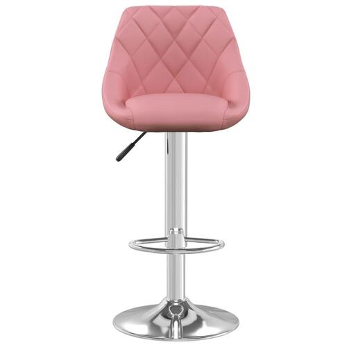 Barstol fløjl pink