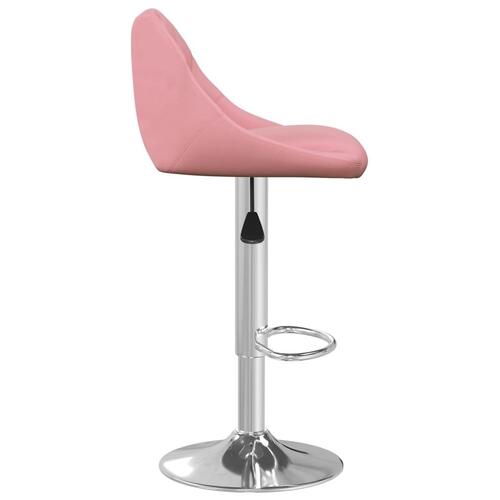 Barstol fløjl pink