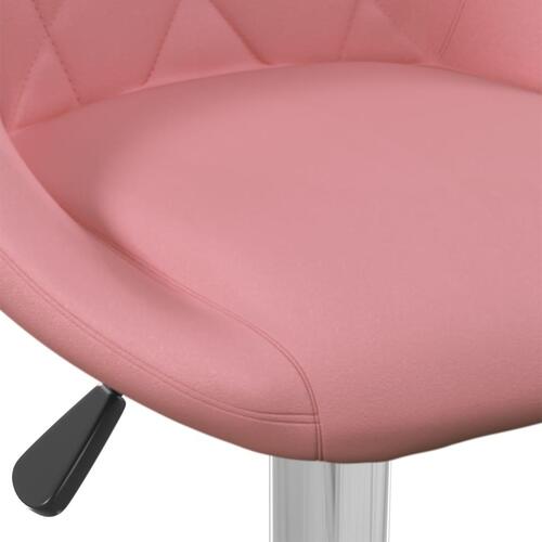 Barstol fløjl pink