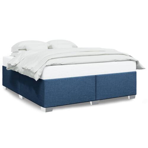 Sengeramme uden madras 200x200 cm stof blå