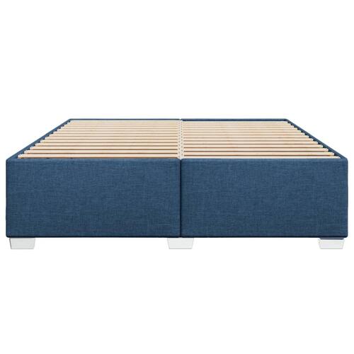 Sengeramme uden madras 200x200 cm stof blå