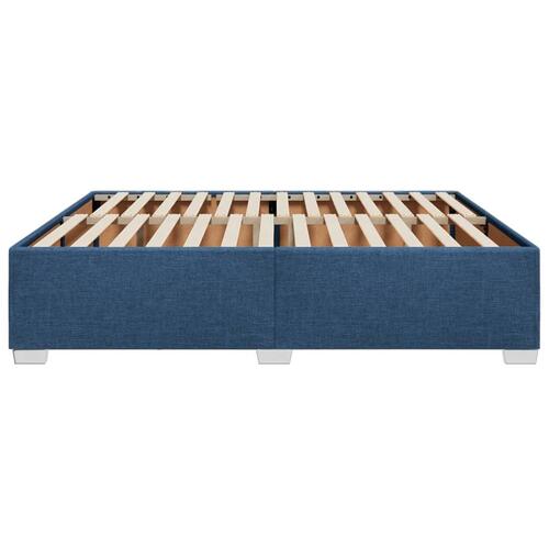 Sengeramme uden madras 200x200 cm stof blå