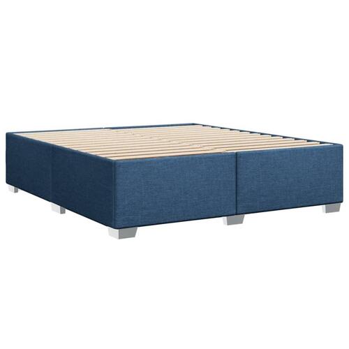 Sengeramme uden madras 200x200 cm stof blå