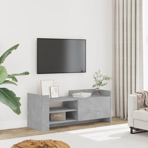 Tv-bord 100x35x40 cm konstrueret træ betongrå