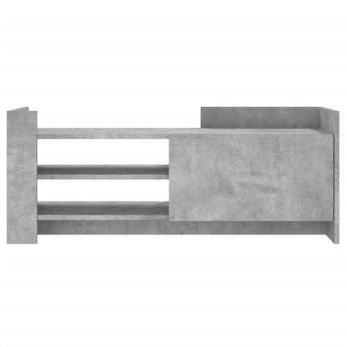 Tv-bord 100x35x40 cm konstrueret træ betongrå