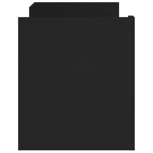 Tv-bord 100x35x40 cm konstrueret træ sort