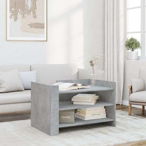 Sofabord 80x50x50 cm konstrueret træ betongrå