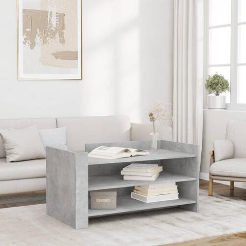 Sofabord 100x50x50 cm konstrueret træ betongrå