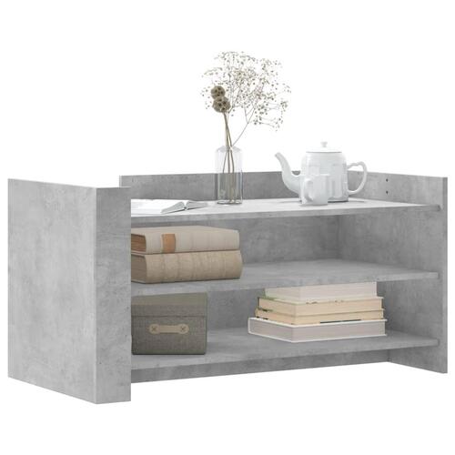 Sofabord 100x50x50 cm konstrueret træ betongrå