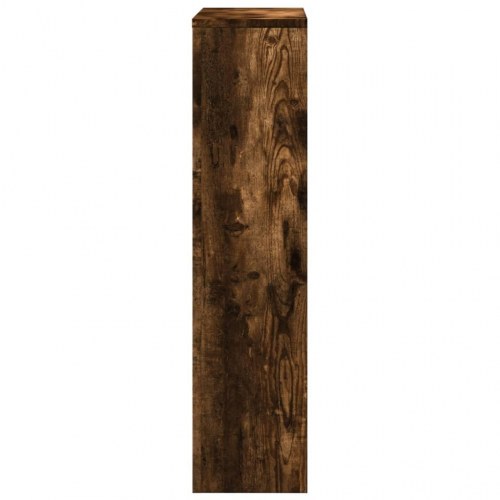 Radiatorskjuler 78 x 20 x 82 cm i konstrueret træ - røget egetræ