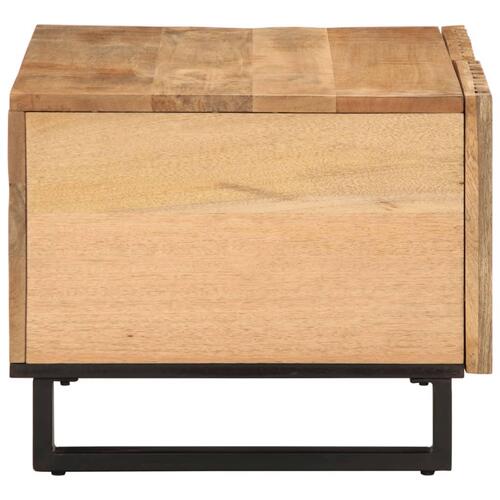 Sofabord 80x51x40 cm massivt ru mangotræ