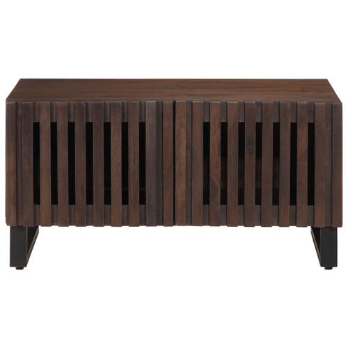 Sofabord 80x51x40 cm massivt mangotræ brun