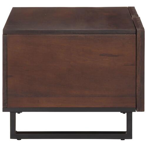 Sofabord 80x51x40 cm massivt mangotræ brun