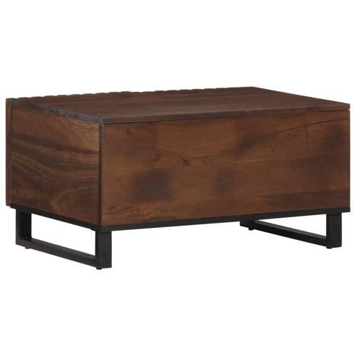 Sofabord 80x51x40 cm massivt mangotræ brun