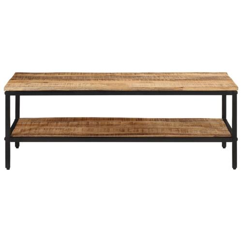 Sofabord 100x50x35 cm massivt ru mangotræ