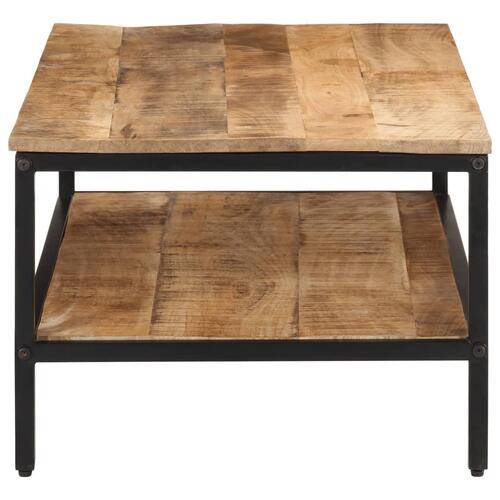 Sofabord 100x50x35 cm massivt ru mangotræ