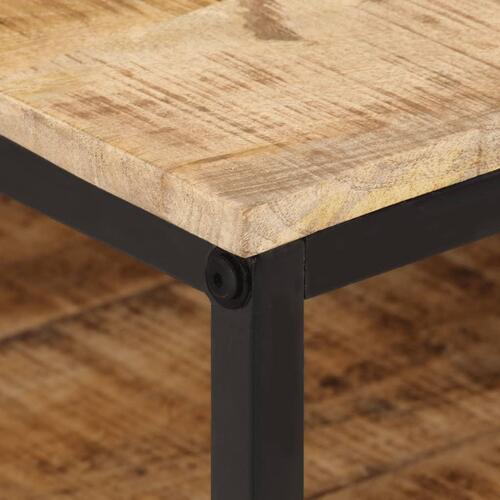 Sofabord 100x50x35 cm massivt ru mangotræ