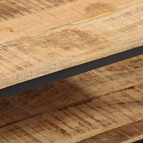 Sofabord 100x50x35 cm massivt ru mangotræ