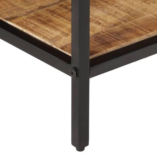 Sofabord 100x50x35 cm massivt ru mangotræ