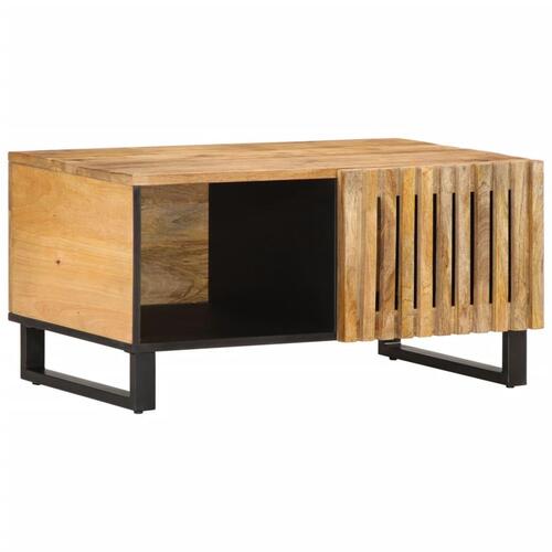 Sofabord 80x51x40 cm massivt ru mangotræ