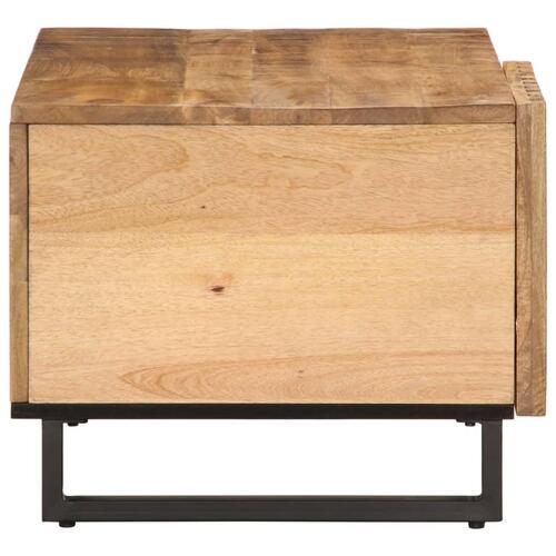 Sofabord 80x51x40 cm massivt ru mangotræ