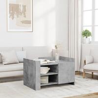 Sofabord 80x50x50 cm konstrueret træ betongrå