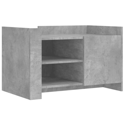 Sofabord 80x50x50 cm konstrueret træ betongrå