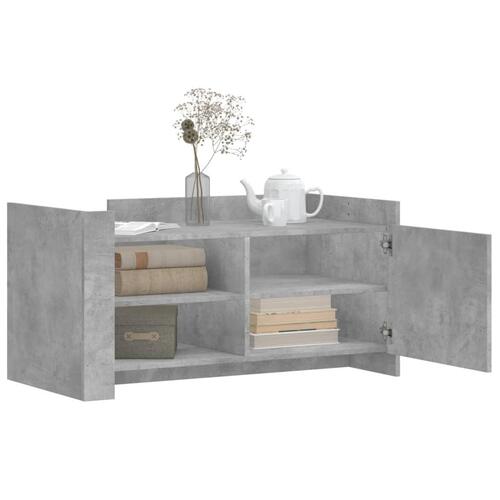 Sofabord 100x50x50 cm konstrueret træ betongrå