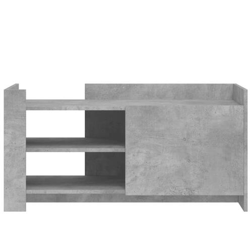 Sofabord 100x50x50 cm konstrueret træ betongrå