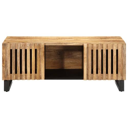 Sofabord 100x55x40 cm massivt ru mangotræ