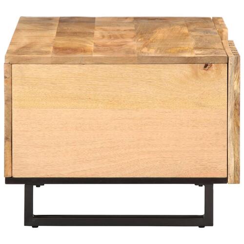 Sofabord 100x55x40 cm massivt ru mangotræ
