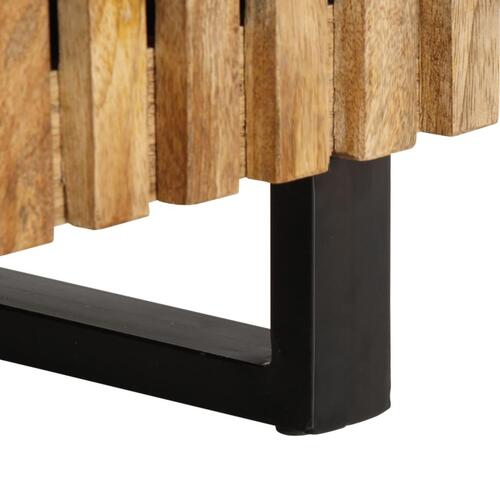 Sofabord 100x55x40 cm massivt ru mangotræ