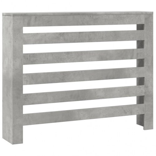 Radiatorskjuler med vandrette lameller 104 x 20 x 82 cm - betongrå