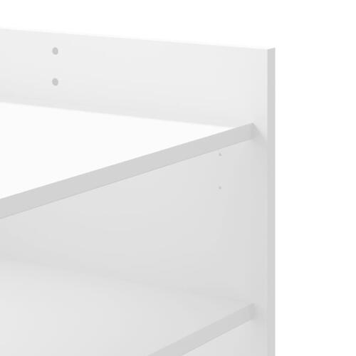 Sofabord 80x50x50 cm konstrueret træ hvid