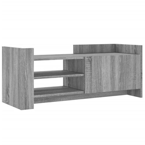 Tv-bord 100x35x40 cm konstrueret træ grå sonoma-eg