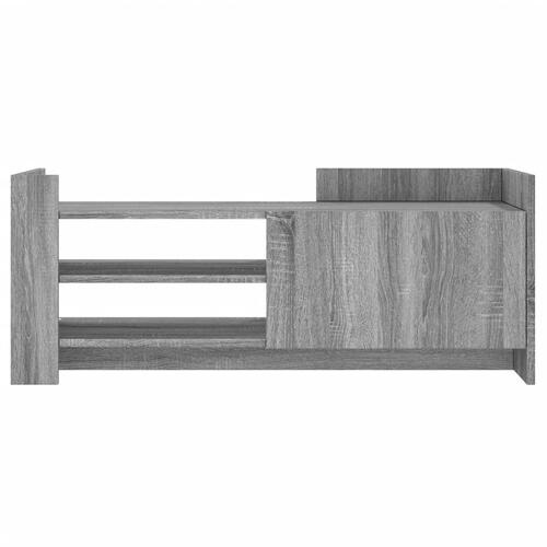 Tv-bord 100x35x40 cm konstrueret træ grå sonoma-eg