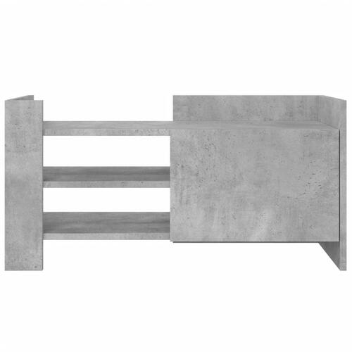 Tv-bord 80x35x40 cm konstrueret træ betongrå