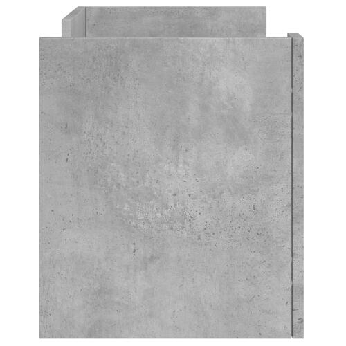 Tv-bord 80x35x40 cm konstrueret træ betongrå