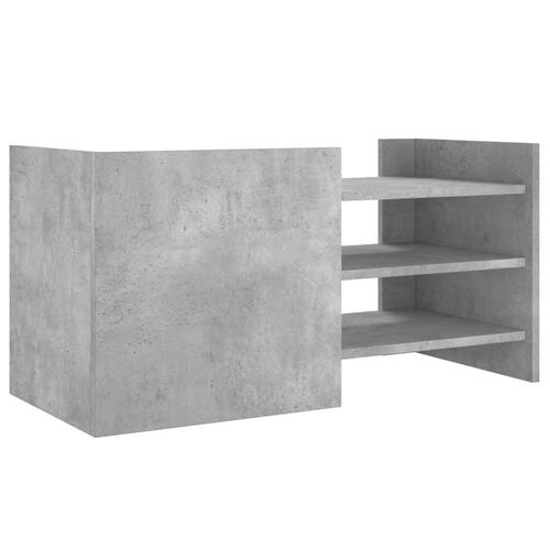 Tv-bord 80x35x40 cm konstrueret træ betongrå