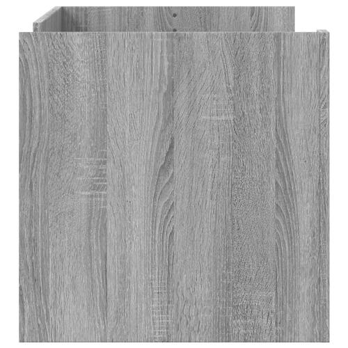 Sofabord 100x50x50 cm konstrueret træ grå sonoma-eg