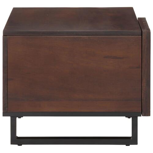 Sofabord 80x51x40 cm massivt mangotræ brun