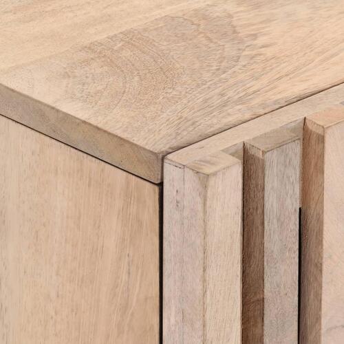 Tv-bord 105x34x46 cm massivt mangotræ hvid