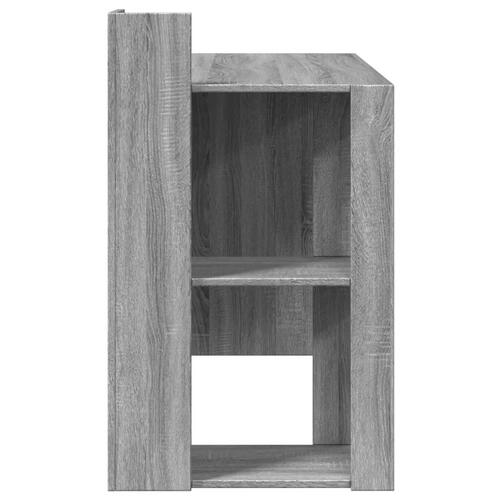 Skrivebord 103,5x56,5x94 cm konstrueret træ grå sonoma-eg