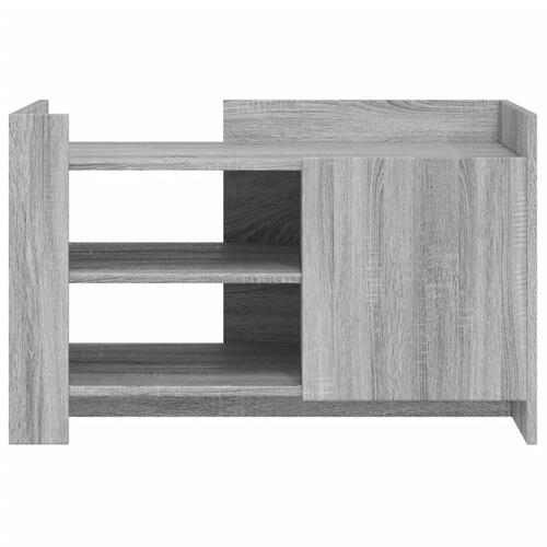 Sofabord 80x50x50 cm konstrueret træ grå sonoma-eg