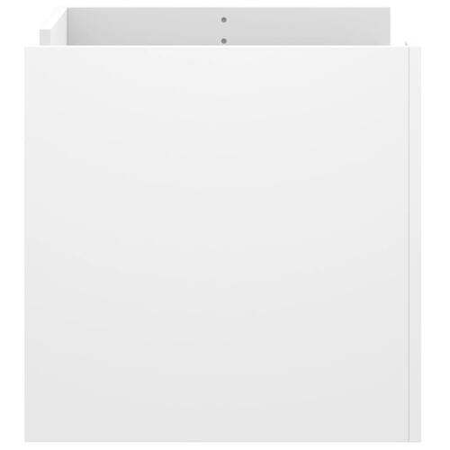 Sofabord 80x50x50 cm konstrueret træ hvid