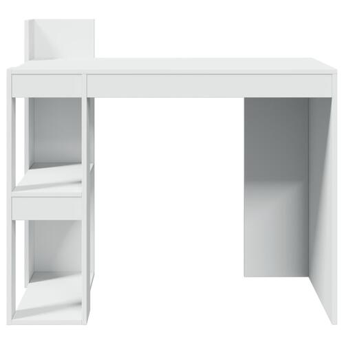 Skrivebord 103,5x56,5x94 cm konstrueret træ hvid