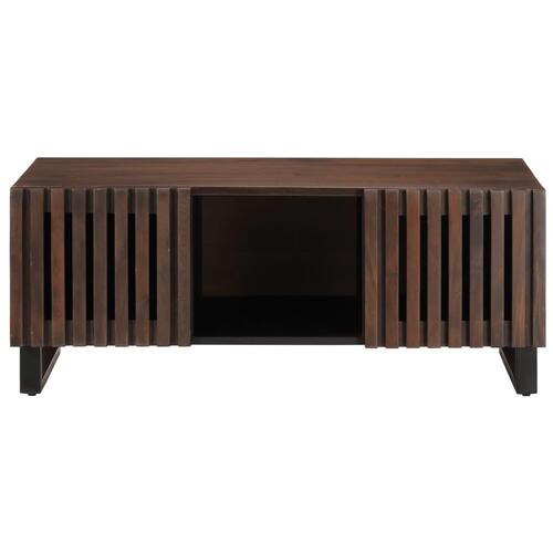 Sofabord 100x55x40 cm massivt mangotræ brun