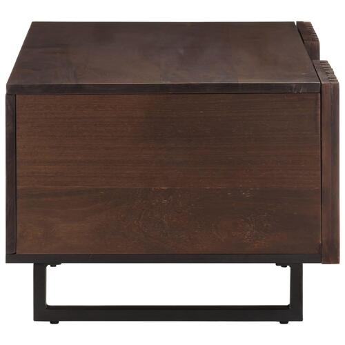 Sofabord 100x55x40 cm massivt mangotræ brun