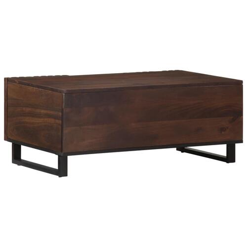 Sofabord 100x55x40 cm massivt mangotræ brun
