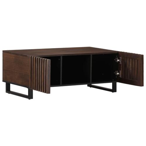 Sofabord 100x55x40 cm massivt mangotræ brun